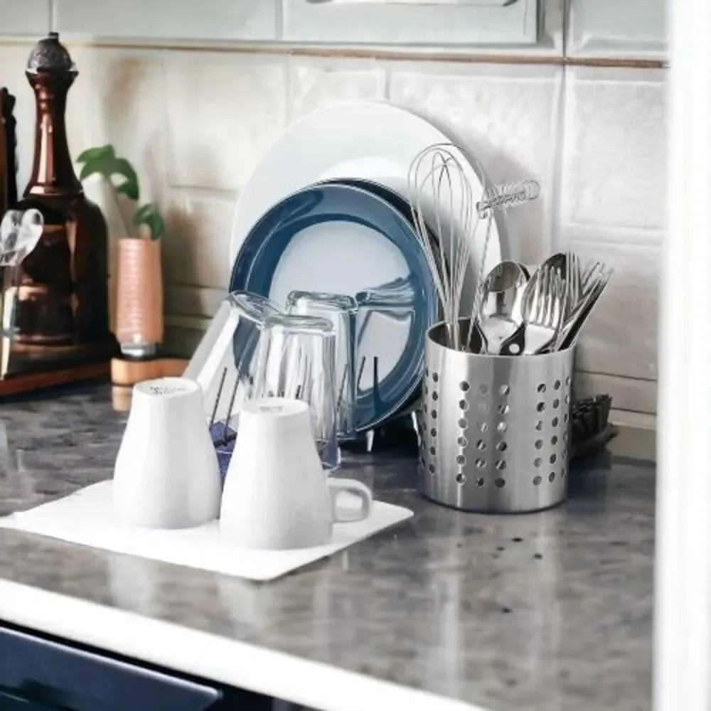 IKEA ORDNING Kitchen Utensil Holder Stainless Steel 5‎ 3/8 